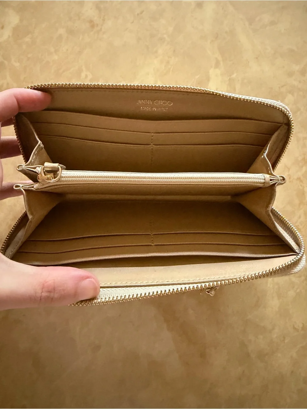 Jimmy Choo Metallic Long Wallet